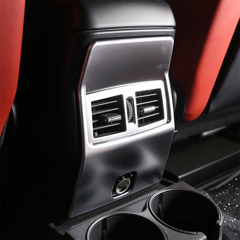 For Mercedes Benz G Class W463 2007-2018 Carbon Fiber ABS Rear Air Condition Outlet Vent Frame Cover Trim Car Accessories