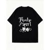 Weißes Oversized-T-Shirt mit dem Text Theatre Is My Sport und einem Druck von Theatermasken für Freizeitkleidung und Theaterbegeisterte