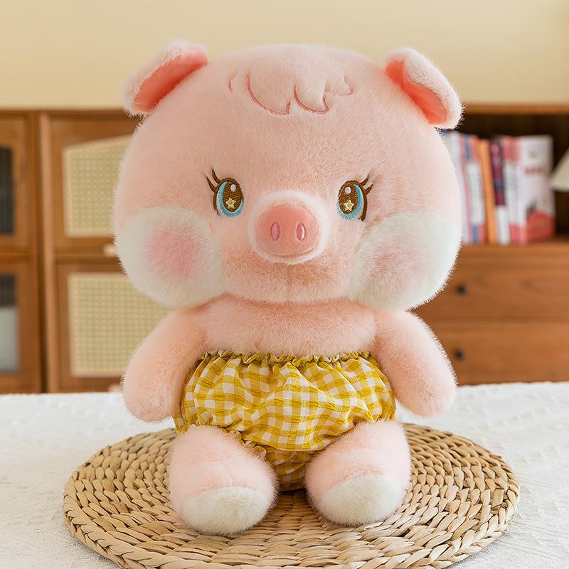 

Плюшевая игрушка Свинка Панда Щенок Милый Мультяшный Детский День рождения Праздник Декоративная подушка 26cm/10.24in розовый