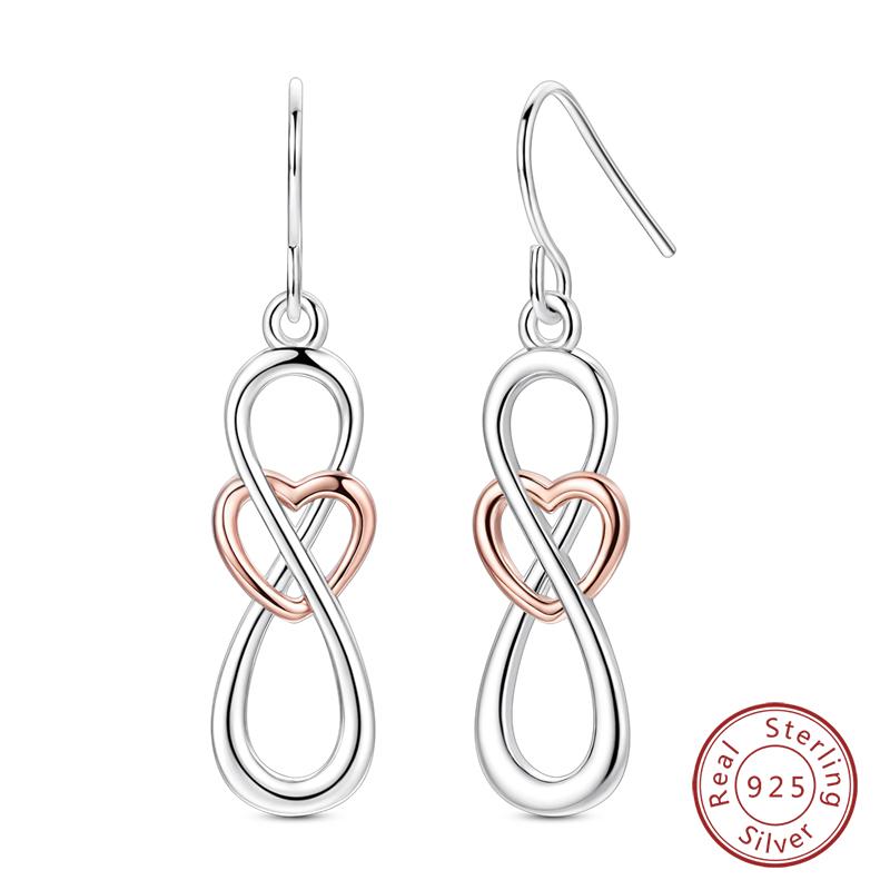 New 925 Silver Hoop Earrings Bow Strawberry Cherry Cream Sunflower Hoop Earrings For Women Fashion Party Jewelry Gift