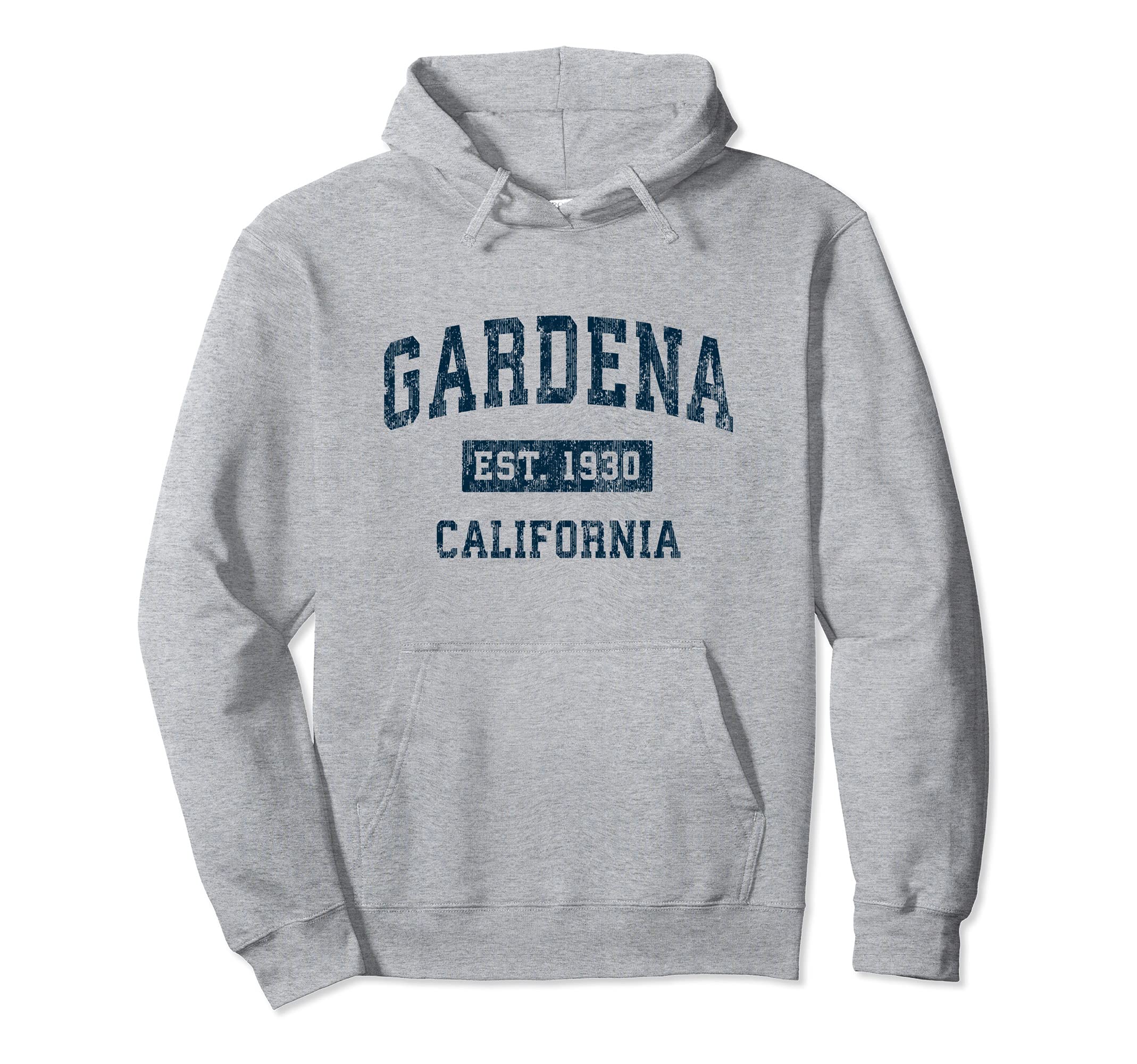 

Gardena California CA Vintage Sports Design Navy Print Hoodie