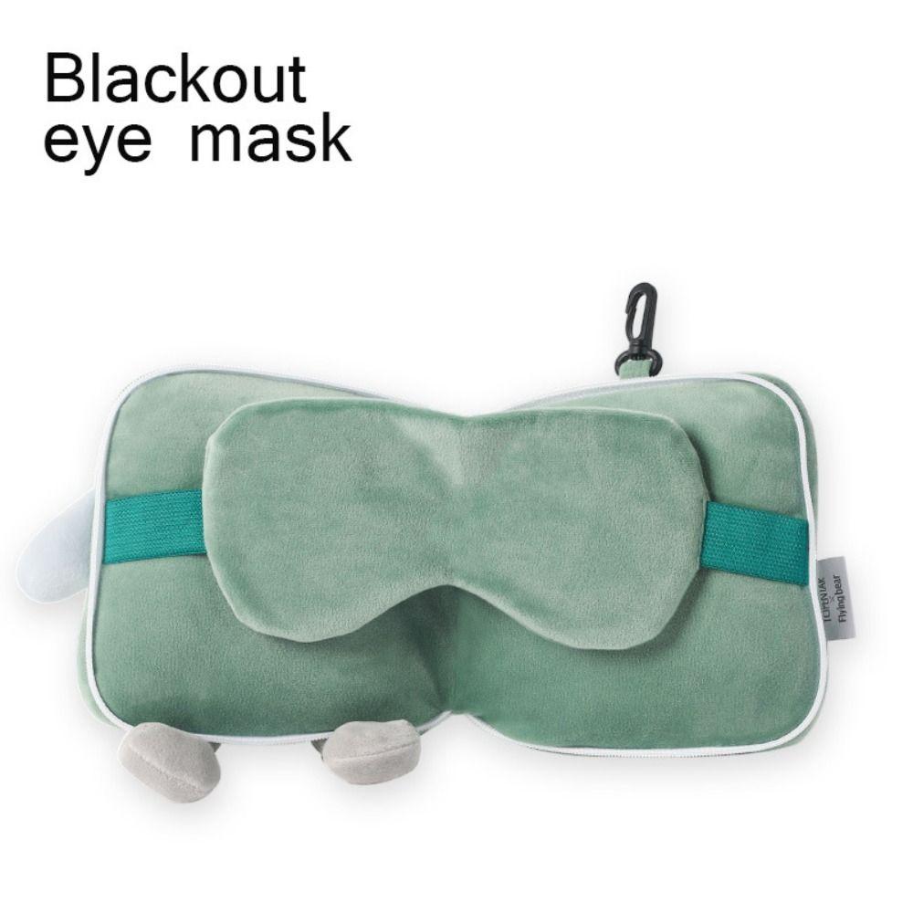 Soft 2 in 1 Eye Mask Kawaii Travel Folding Pillow Fashion Cartoon Eye Mask Pillow Student