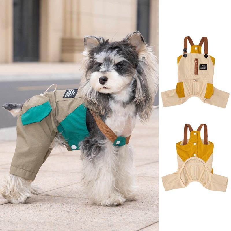 Hunde-Overalls Lässige Haustierkleidung Kleine Mittlere Große Hunde Weiche Acryl-Arbeitskleidungs-Stil-Hosen Ganzjahres
