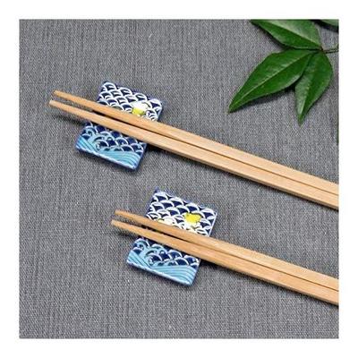 Kutani Ware Chopstick Rests - Stylish Pair Set, Ceramic, Made In Japan