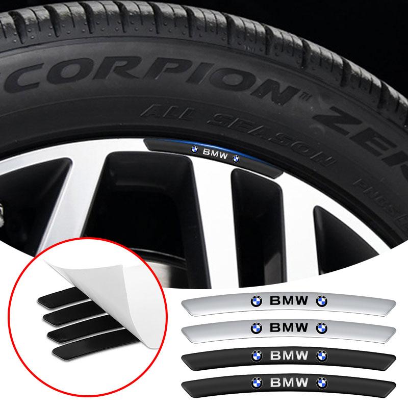 4ks Hliníkové Znaky Emblémy na Auto Dekorace Ráfků Nábojů Kol 3D Samolepky pro Bmw E63 E70 E88 E90 E92 E93 E39 E46 E60 F10 F30 X3 X4 X5 X6