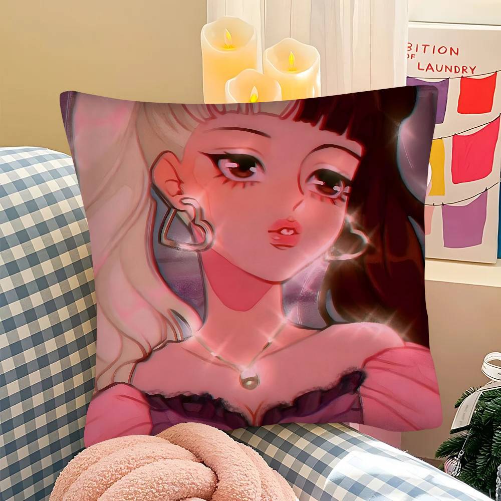 Pc MMelanie Martinez Singer Pillow Case Fashion Square Pillowcase Bedroom Sofa Room Ins Decoration Leisure