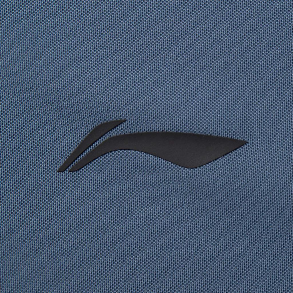 Li-Ning Comfortable Simple Solid Color Quick-Dry Versatile Fashion Short Sleeve Polo Shirt Men Tops Moonlight-Blue APLV287-8