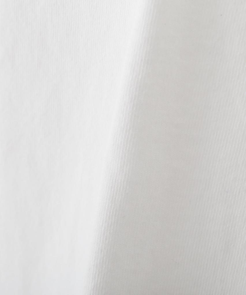 AVIREX T-shirt FADE WASH CUFFS OPEN EMBROIDERY TOPS/783-3934602 women's F off white