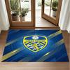 Leeds United Design Crystal Velvet Rug Soft Decorative Mat for Bedroom Entrance