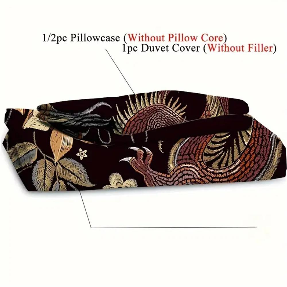 Comforter Chinese Dragon Bedding Set Double Twin Full Size Teens Adults Bedclothes Soft Polyester For Baby