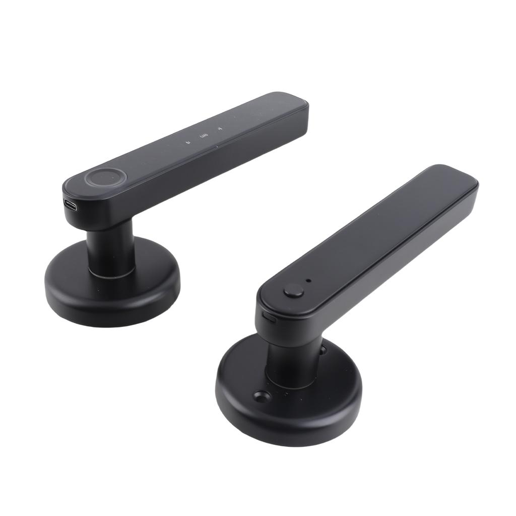 Smart Door Lever Lock Fingerprint Password Key Unlock Keyless Entry Door Lock for Home Bedroom Hotel Office