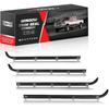WEILEITE Front Door Window Molding Sweep Felt Trim Seal Weather Stripping Kit Fit For Ford F150 F-150 F250 F350 Bronco 1987-1997 Replaces