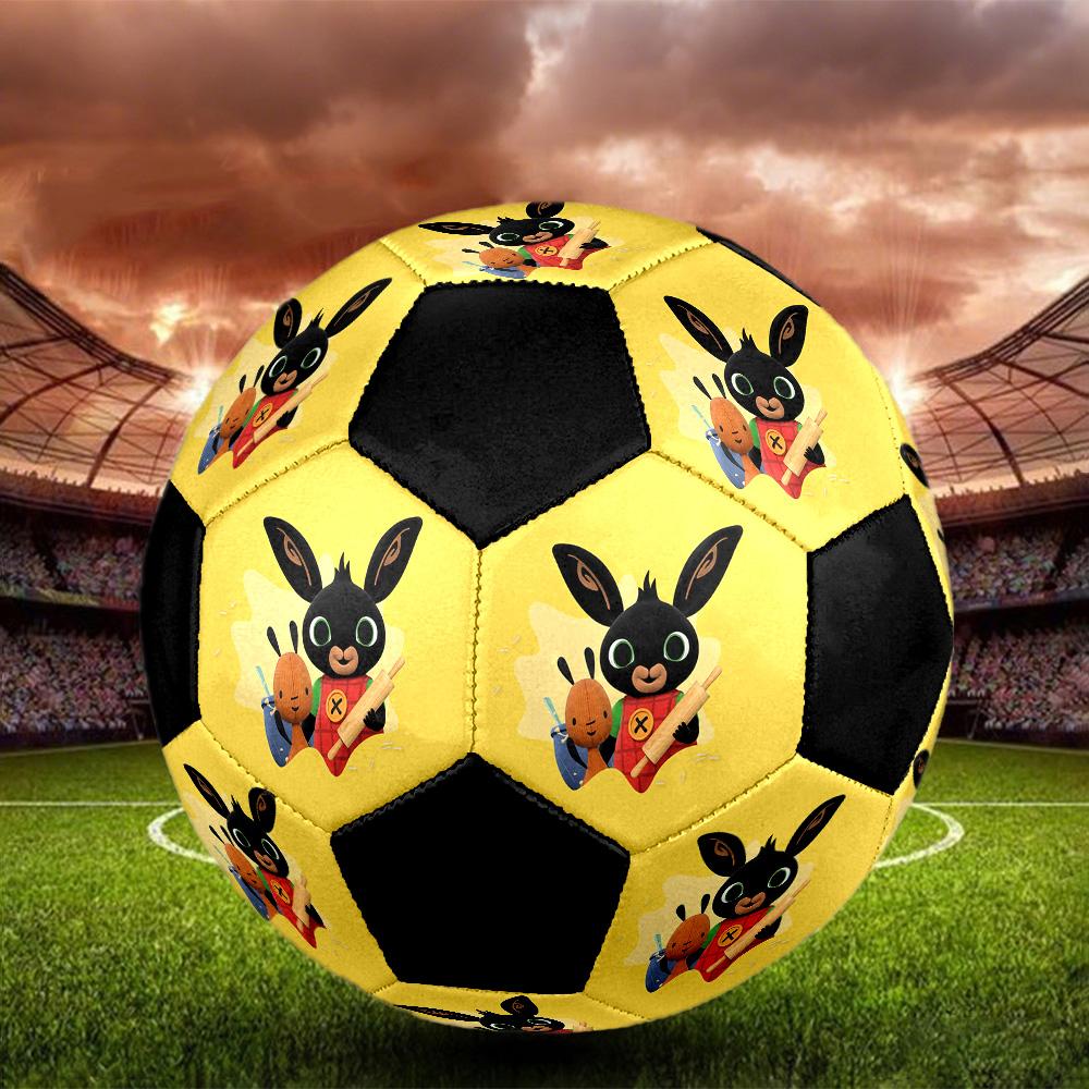 Bing Soccer Ball Colorful All Ages Machine Stitched PVC Competition Ready Durable High-Bounce.SIZE5