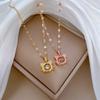 Smart Cat Full Diamond Light Luxury Temperament Gorgeous Full Diamond Necklace Female Versatile Collarbone Chain Titanium Steel Chain