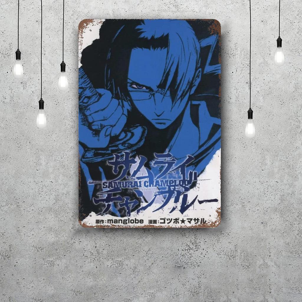 samurai champloo Decor Vintage Metal Signs Tin Signs Captain Poster Decor for Bar Pub Club Man Cave Wall Decoration