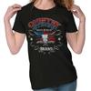 Country Strong Brand Right 2 Bear Arms Skull Womens Top Junior Graphic Tee