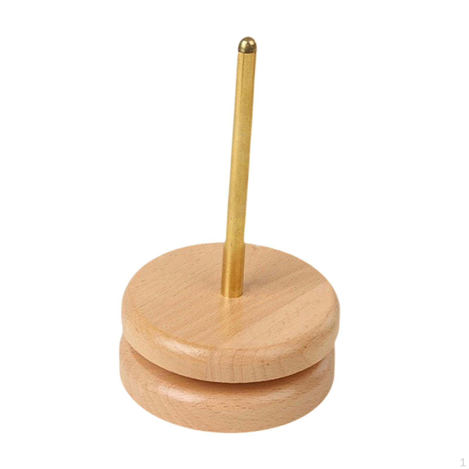 

Деревянная стойка-держатель для пряжи Классическая Предотвращает запутывание нити Диспенсер Шпиндель для рукоделия и шитья Small