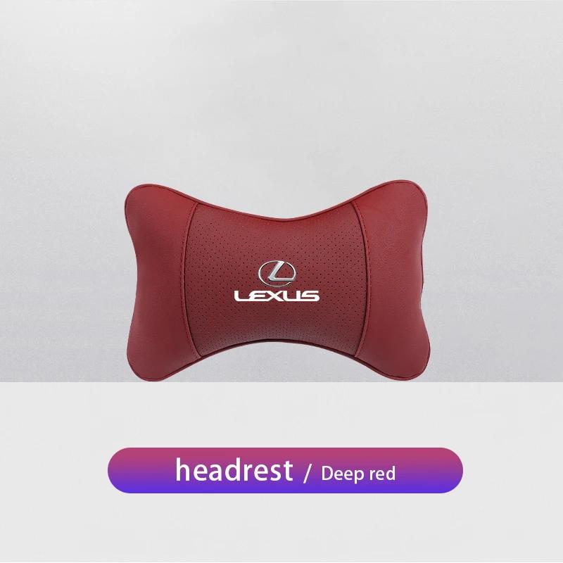 

2026 Hot Interior Stickers For Lexus GS IS LS500h ES260 ES300h RX350h NX260 UX260 LM Car Seat Neck Pillow Leather Headrest Auto