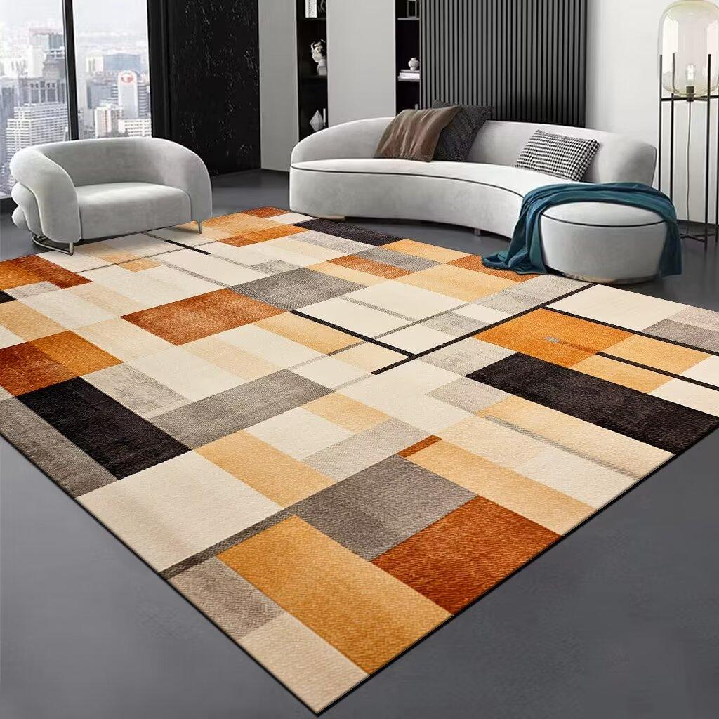 Nordic Large Size Abstract Rugs for Living Room Light Luxury Sofa Area Decoration Carpets Home Bedroom Lounge Non-slip Floor Mat