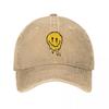 Acid Smiling Jarní Podzimní čepice Táta kšiltovka Vintage Smile Smiling Face Čepice Bavlna Sportovní Casquette