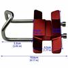 CNC Machining Motorcycle Hook Premium Quality Aluminum Zinc Zinc Alloy Hook Helmet Hanger  Bag Hanging
