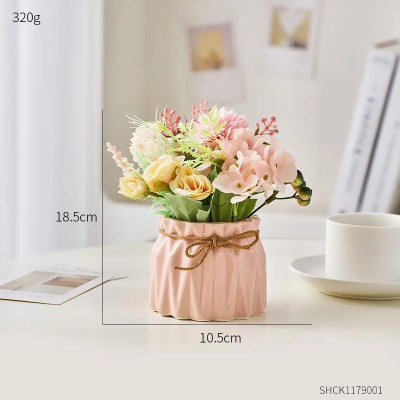 Rośliny artystyczne do dekoracji Akcesoria do dekoracji domu Wystrój pokoju Dekoracja ślubna Sztuczny kwiat Bonsai na biurko Rękodzieło