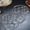 304 Stainless Steel Non-Rolling Steamed Egg Rack, Kitchen Multifunctional Triangle Steamer Rack, Thickened and Insulated