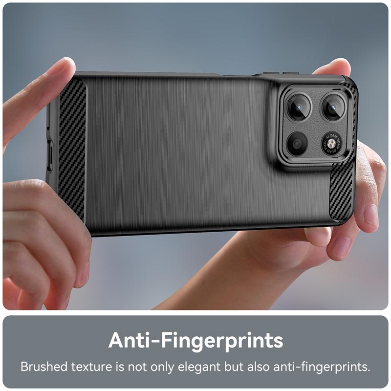 For Motorola Moto G15 Case Anti-knock Soft TPU Silicone Carbon Fiber Back Cover For Moto G15 Case For Moto G15 Case 6.72 Inch