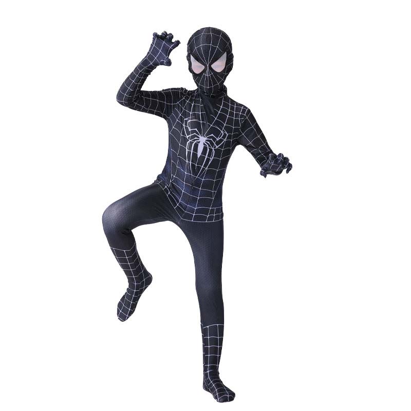 Boys Girls Spiderman Cosplay Costumes for Christmas Halloween Superhero Miles Morales Spider Man Zentai Bodysuit Jumpsuit 100&Spider-Man