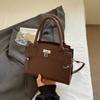 Handbag Woman Retro Pu Small Square Crossbody Bag For Daily Use