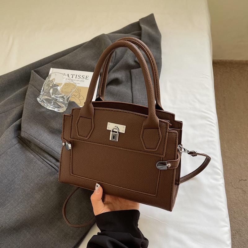 Handbag Woman Retro Pu Small Square Crossbody Bag For Daily Use