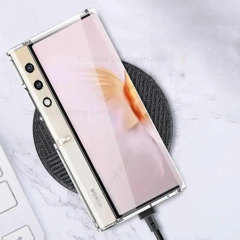 For Honor V Purse HD Transparent Phone Flip Case For VCA-AN00 Hard PC Tough Phone Cover For Honor V Purse 5G Clear Shockproof Case For VCA-AN00 Fundas