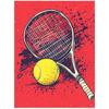 Plakat Tenisowa Pasja Plakat Tenisowa Pasja, 40X50 Cm, Rama Aluminiowa Czarna, Papier Matowy 230 Gsm