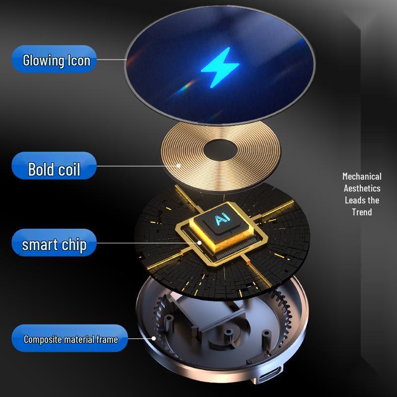 Magic Clip S1 Magnetic Wireless Charging Car Phone Holder