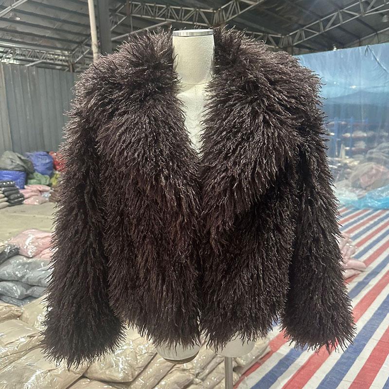 Imitation Short Beach Wool Women Fox Fur Coat New Autumn Winter Warm Fur Coat Faux Temperament Elegance Women for Coat