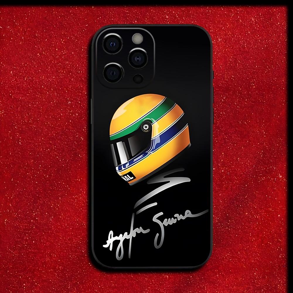 

Racing Driver A-Ayrton S-Senna Phone Case For iPhone 16,15,14,13,12,11,Pro,X,XS,Max,XR,Plus,Mini Soft Black Cover iPhone13mini