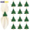 1/3Pcs Christmas Napkin Rings Xmas Tree Ornaments 2025 Christmas Home Kitchen Dinner Table Decoration New Year Party Supplies