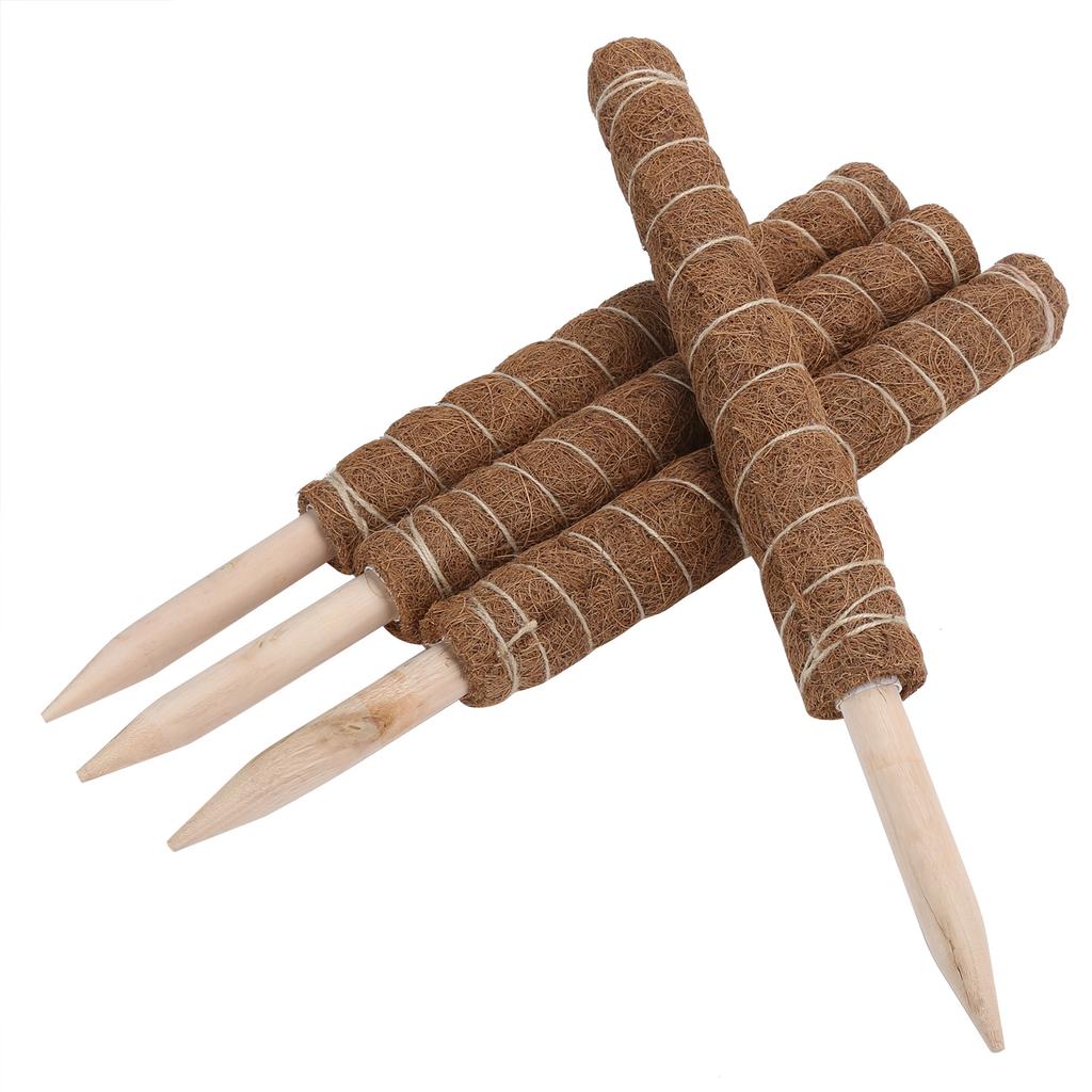 4PCS 45CM Coir Totem Pole Moss Stick Plant Climbing Support for Indoor Plant Support Extension
