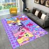 Cute 3D P-Pony Cartoon Unicorn Area Rug,Carpet Rug for Home Living Room Bedroom Sofa Doormat Decor,kids Play Non-slip Floor Mat