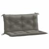 VidaXL Set of 2 Garden Bench Cushions, Balcony Pillows, Seat Cushions Patio Gardening Terrace Outdoor, Grey 4002587