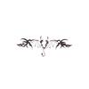 Dark Succubus Demon Bat Tattoo Sticker Waterproof And Long-Lasting Cool Collarbone Simulation Tattoo Sticker