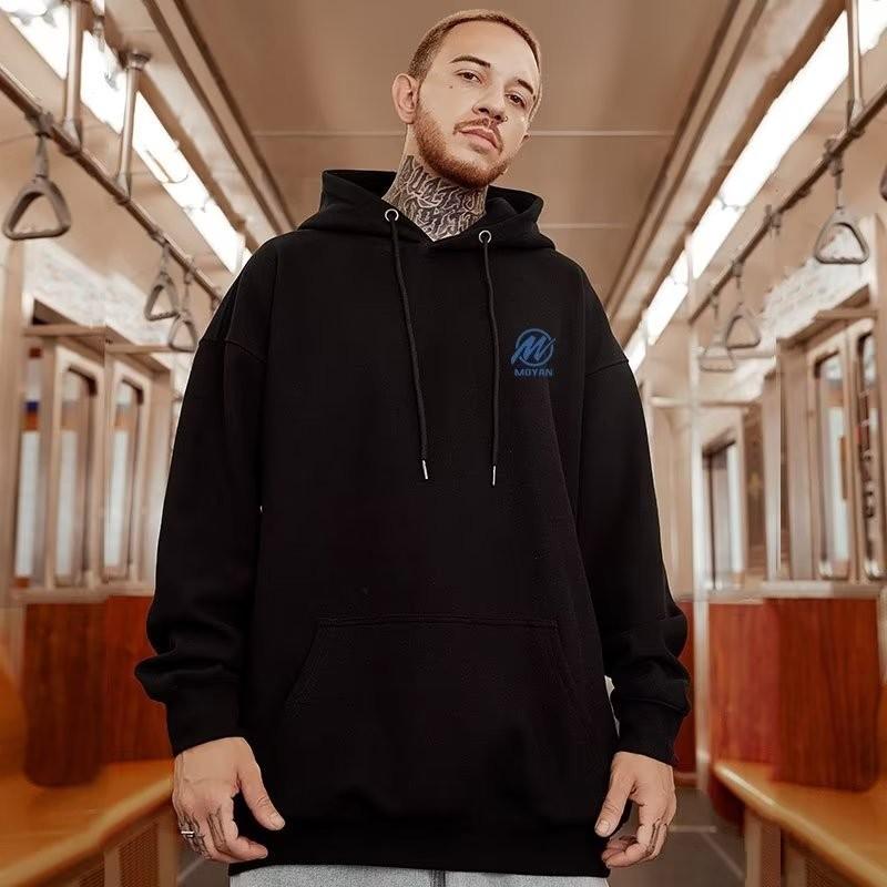 M-8XL Heavy Duty Hoodie Starry Bear Print American Trendy Style Autumn/Winter Hoodie Couple's Wear