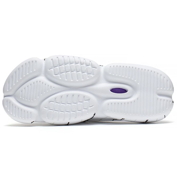 Li Ning Flash 8 Breathable Wear-Resistant Non-Slip Silent Slide Sandals Men Sandals White Purple Red ABTS009-5
