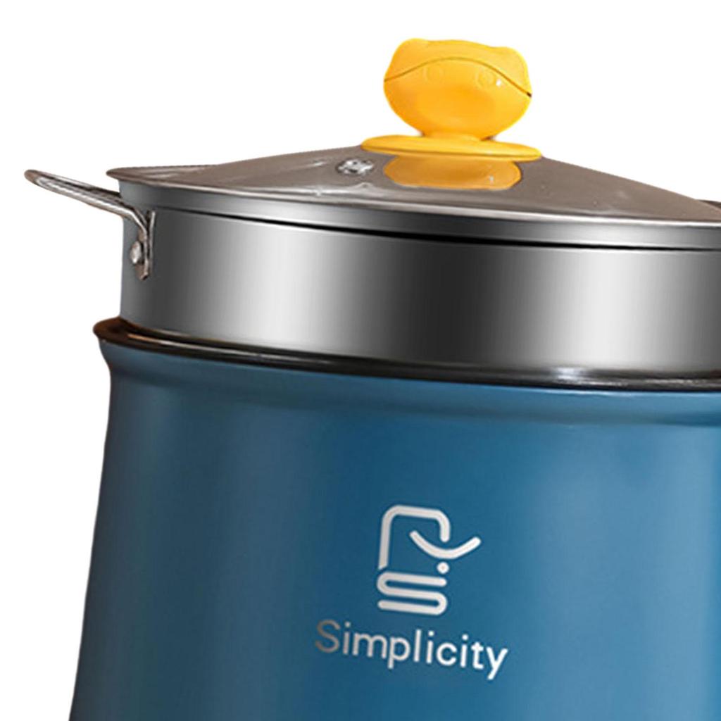 Hot Pot, elektrisch, US-Adapterstecker, leicht zu reinigen, tragbar, abnehmbar, Mehrzweck-Ramenkocher zum Kochen von Steak, Eiern, Nudeln