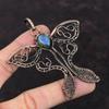Labradorite Pendant Copper Wire Wrapped Pendant Handmade Pendant Copper Jewelry Butterfly Gemstone Pendant Wire Wrapped Jewelry Gift For Her
