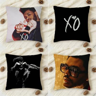 The WWeeknd XO Doublesided Printed Square Decorative Cushion Cover for Sofa Living Room Home Decor