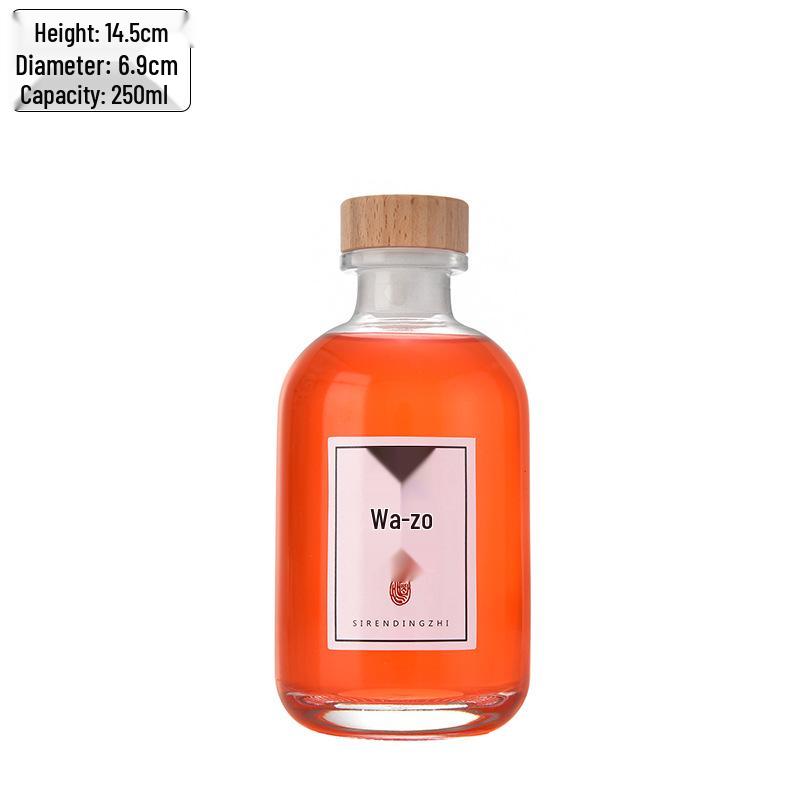 High-Transparency Glass Wine & Juice Bottle with Leak-Proof Lid