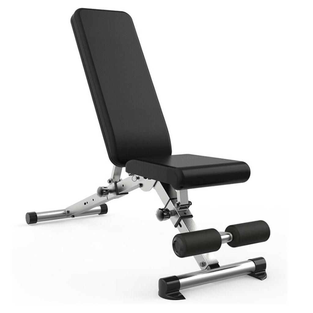 2 in 1 Adjustable Foldable Sit Up Ab Benches Bench Press Dumbbell Stool Board Multifunction Sit-ups Trainer Sports Equipment 82x27.5cm