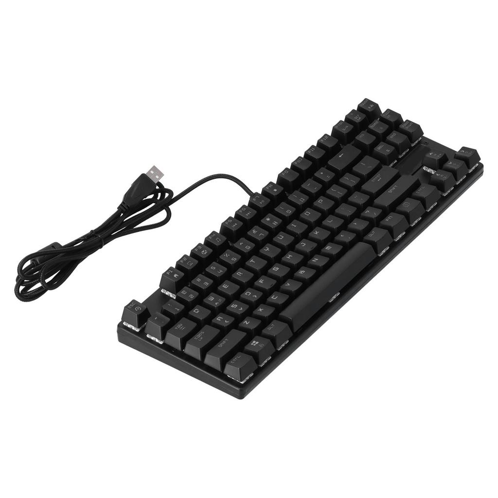 MAGIC REFINER Gaming-Tastatur 87 Tasten Tragbar Langlebig RGB-Hintergrundbeleuchtung Ergonomische Mechanische Tastatur