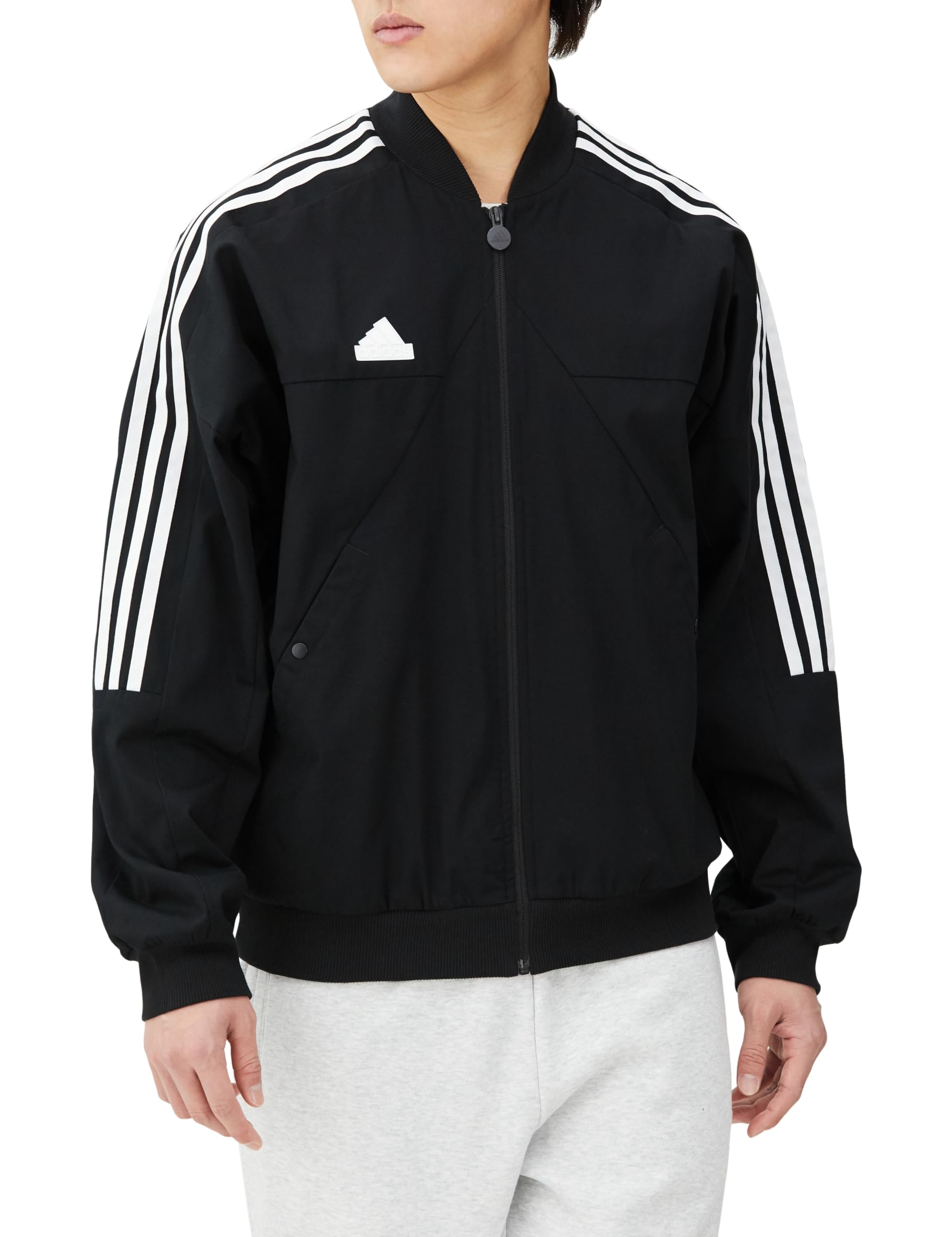 

Мужская тканая куртка-бомбер Adidas Tiro KMQ50 черная (IP3791) Дж/С